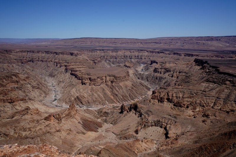 Breathtaking views over the Fish River Canyon at Hobas Lodge Fish River Canyon