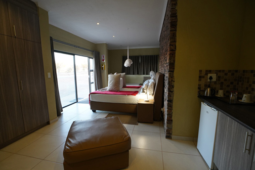 Open plan kitchenette and room at Hobas Lodge Fish River Canyon
