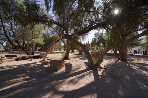 Shaded campsites at Hobas Lodge Fish River Canyon