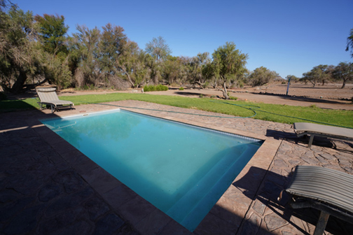 Swimming pool at restaurant area at Hobas Lodge Fish River Canyon