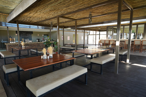 Outdoor restaurant at Hobas Lodge Fish River Canyon